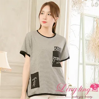 lingling中大尺碼 A4226-02簡約文青風格紋五分袖襯衫上衣(文青綠格) 歷史價格詳細信息