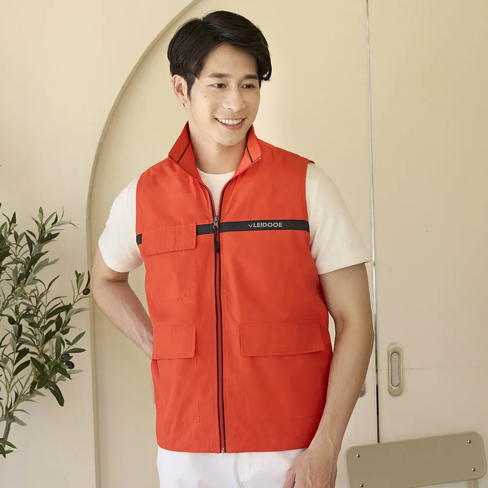 【LEIDOOE】中性版雙面穿背心(22095)藍/橘 歷史價格詳細信息