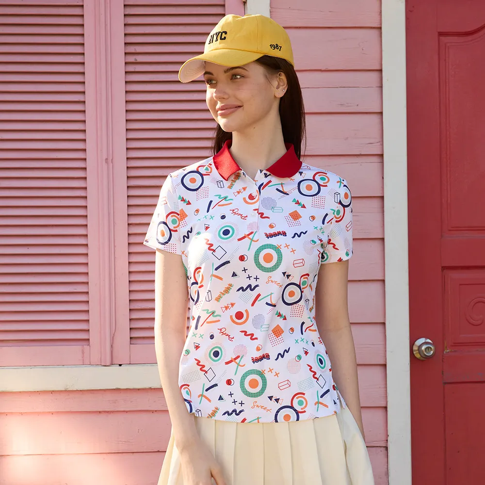 【LEIDOOE】細針吸排紗女短POLO衫(16895) 歷史價格詳細信息