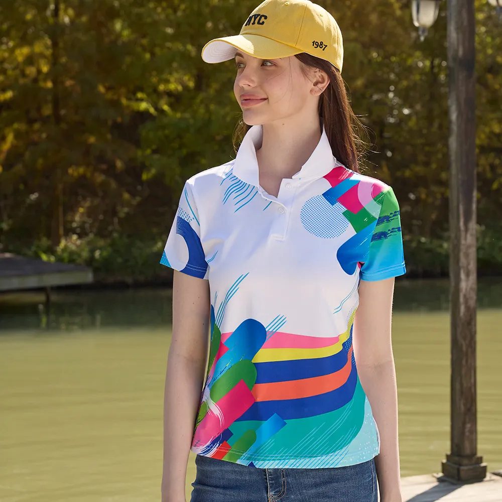 【LEIDOOE】彩色條紋休閒女短POLO衫(16879黑) 歷史價格詳細信息