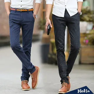 【HeHa】直筒百搭商務休閒長褲 兩色 歷史價格詳細信息