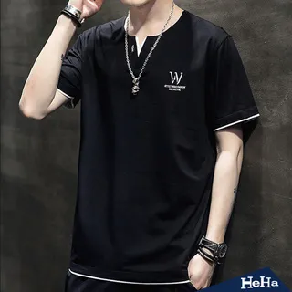 【HeHa】印花配色造型短袖上衣 三色 歷史價格詳細信息