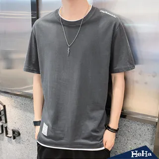 【HeHa】印花配色造型短袖上衣 三色 歷史價格詳細信息