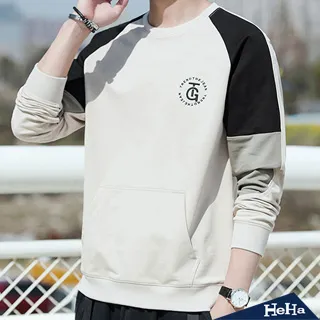 【HeHa】拼色字母修身POLO衫上衣 二色 歷史價格詳細信息