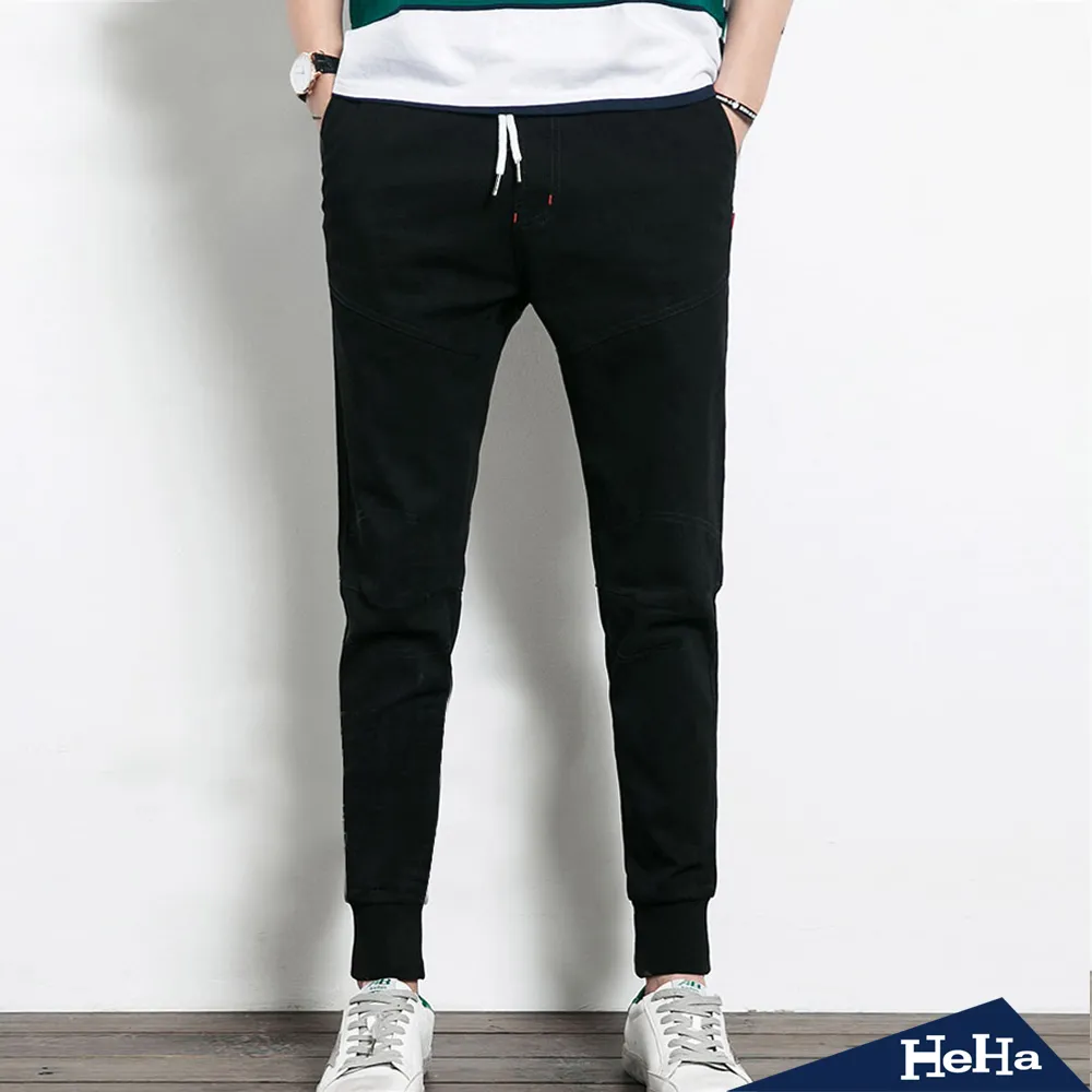 【HeHa】抽繩大口袋彈性休閒長褲 二色 歷史價格詳細信息
