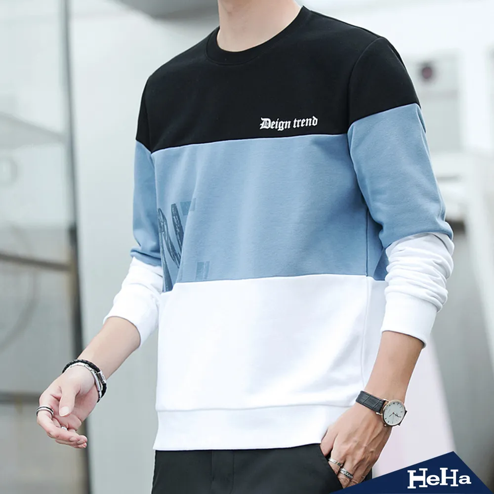 【HeHa】配色圓領長袖上衣 四色 歷史價格詳細信息