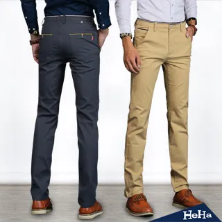 【HeHa】直筒百搭商務休閒長褲 兩色 歷史價格詳細信息