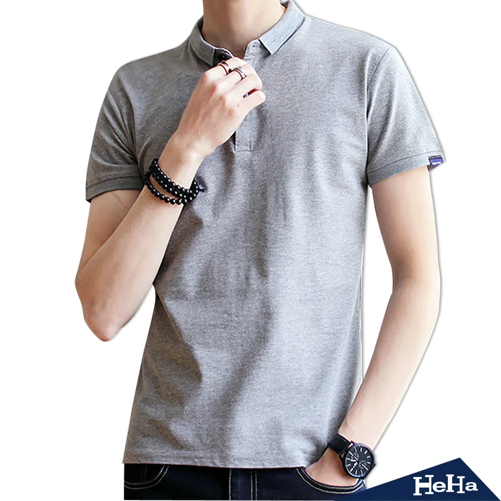 【HeHa】簡約純色五分袖假兩件上衣 六色 歷史價格詳細信息