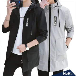 【HeHa】連帽抽繩口袋工裝潮流夾克 三色 歷史價格詳細信息