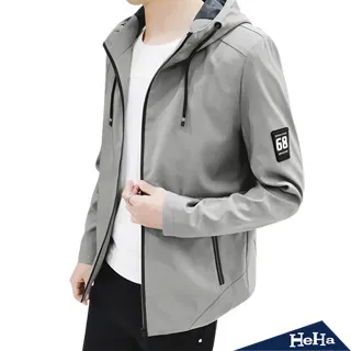 【HeHa】連帽抽繩口袋工裝潮流夾克 三色 歷史價格詳細信息