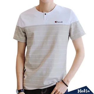 【HeHa】條紋圓領針織毛上衣 兩色 歷史價格詳細信息