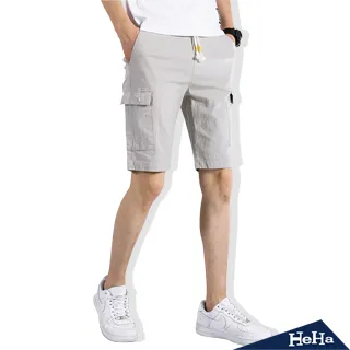 【HeHa】抽繩大口袋彈性休閒長褲 二色 歷史價格詳細信息