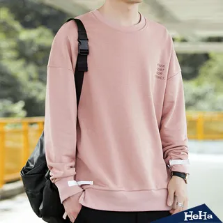 【HeHa】圓領舒適創意精神英文字母長袖上衣 四色 歷史價格詳細信息