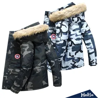 【HeHa】連帽迷彩水洗夾克 四色 歷史價格詳細信息