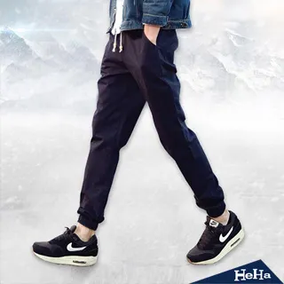 【HeHa】繫繩縮腳口工作牛仔九分長褲 三色 歷史價格詳細信息