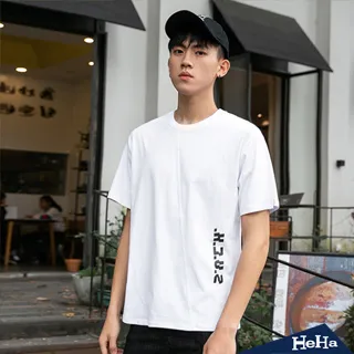 【HeHa】圓領舒適創意精神英文字母長袖上衣 四色 歷史價格詳細信息