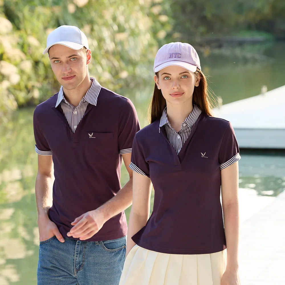 【LEIDOOE】假兩件式時尚休閒男短POLO衫(16770橘紅) 歷史價格詳細信息