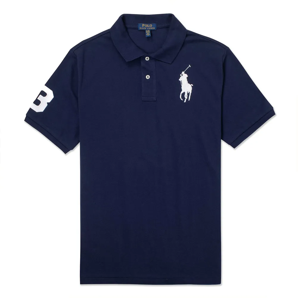 Polo Ralph Lauren 經典刺繡大馬短袖Polo衫(青年款)-白色 歷史價格詳細信息