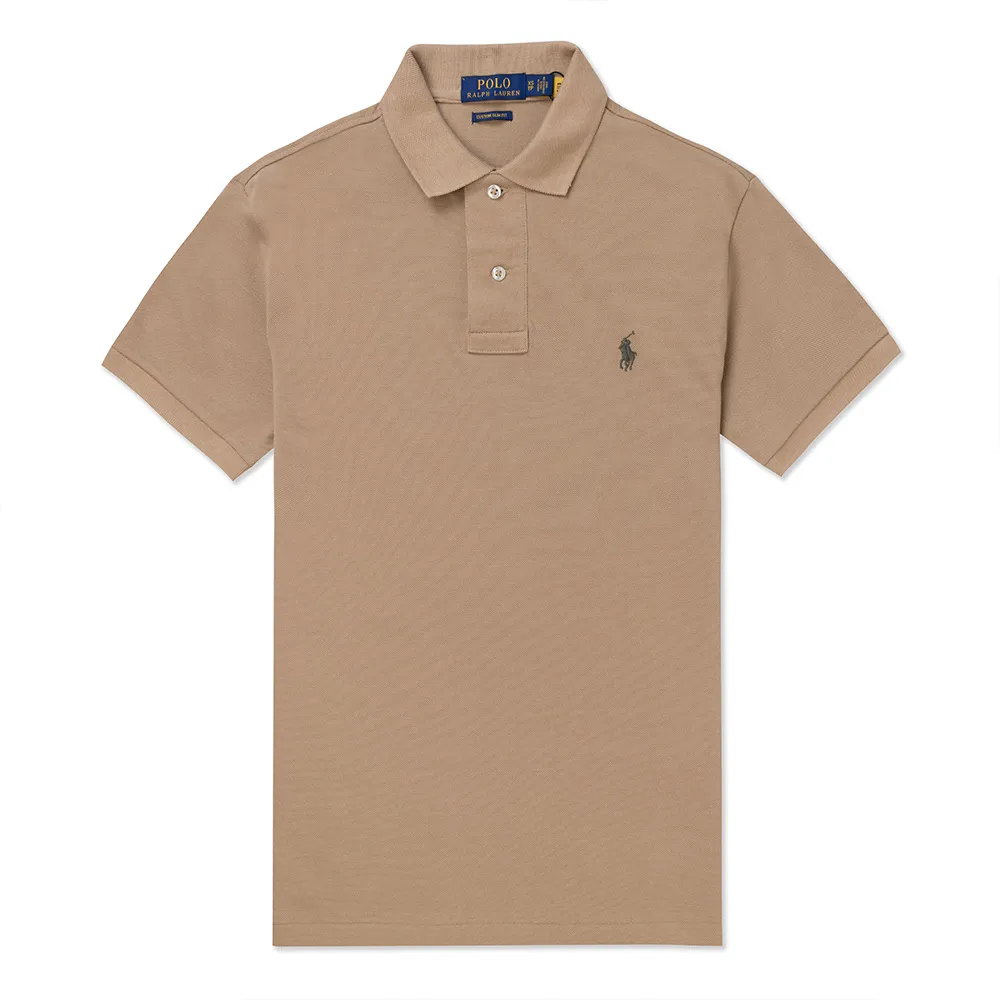 Polo Ralph Lauren Custom Slim Fit Polo Shirt 淺褐色 膚色 Polo衫 L 歷史價格詳細信息