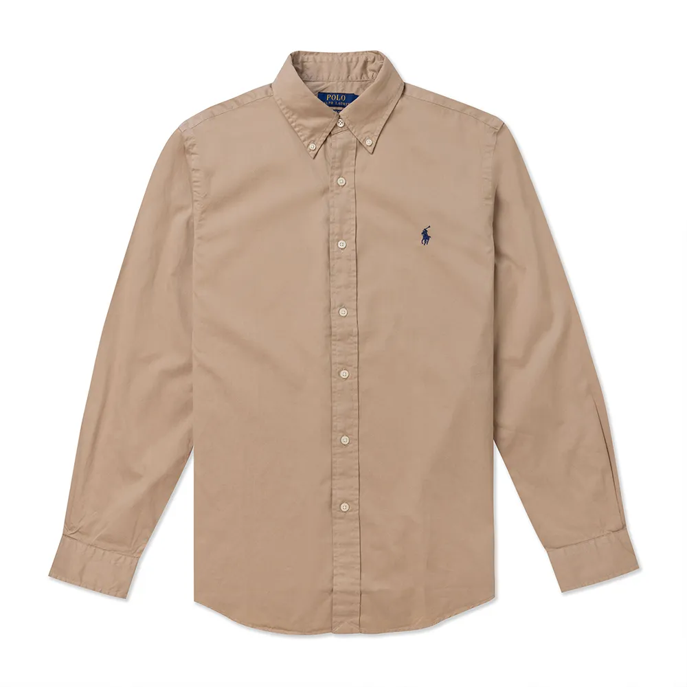 Polo Ralph Lauren 熱銷刺繡小馬長袖POLO衫(CUSTOM SLIM FIT)-粉色 歷史價格詳細信息