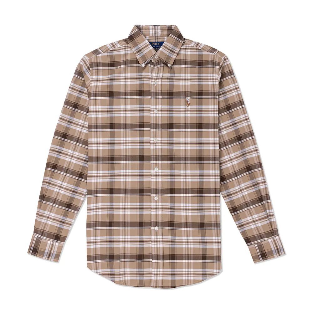 Polo Ralph Lauren 熱銷刺繡小馬長袖POLO衫(CUSTOM SLIM FIT)-粉色 歷史價格詳細信息