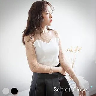 【秘密衣櫥】蕾絲假兩件式長版洋裝 歷史價格詳細信息