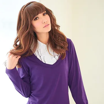 荷葉邊配色格紋套裝【HB3979】 歷史價格詳細信息