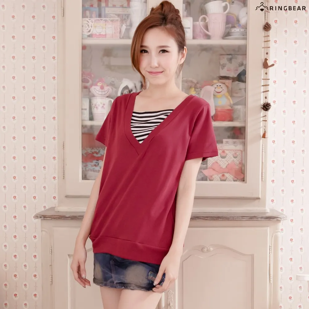 素色短袖 側邊隱形口袋設計夏季新款三本針重磅 歷史價格詳細信息