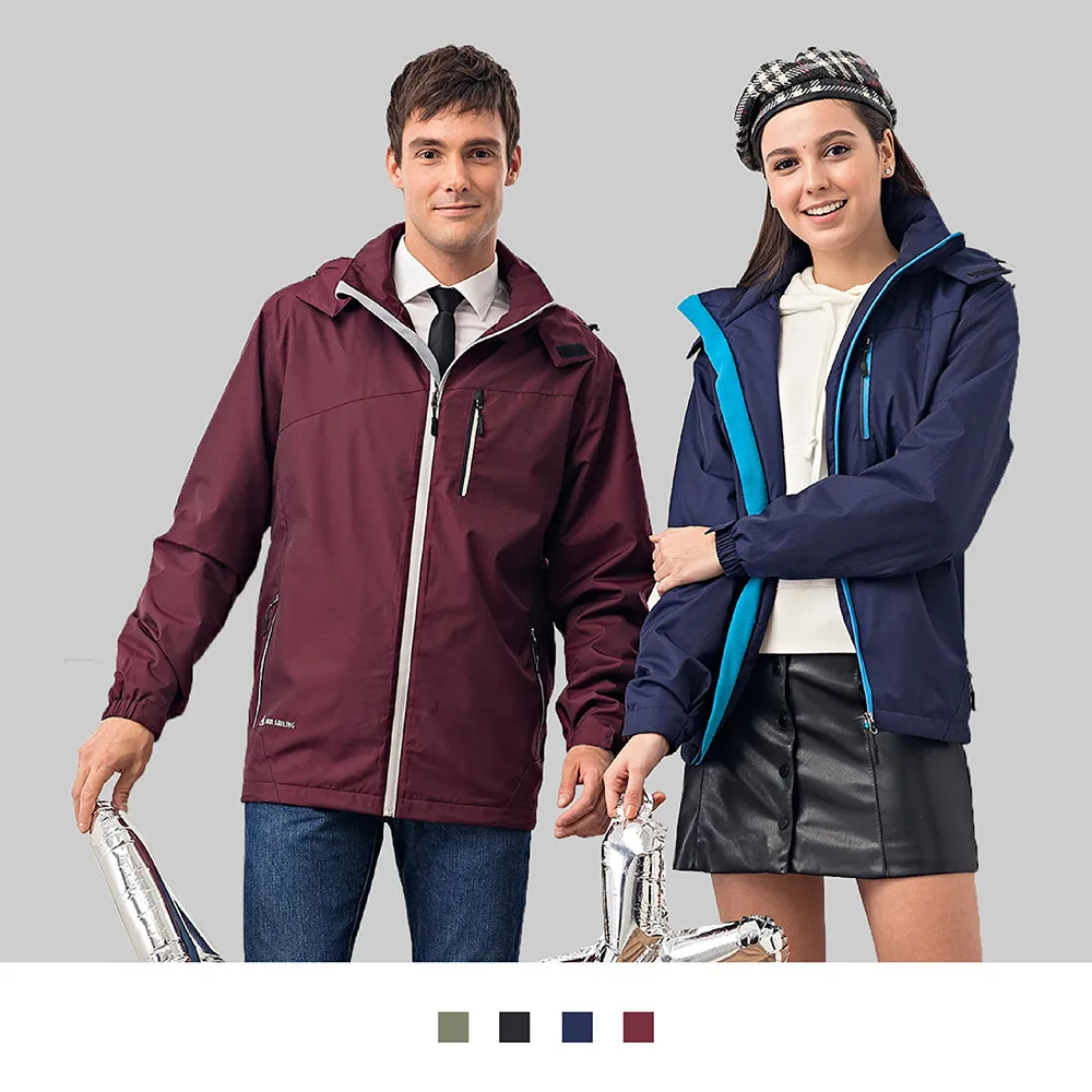 ????可拆式機能外套 可拆式外套 兩件式外套 防風防水衝鋒衣 連帽外套 風衣外套 內刷毛外套 厚外套-品爵男装 歷史價格詳細信息