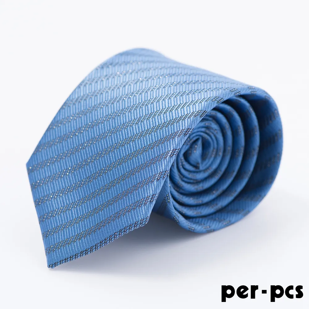 【per-pcs】時尚紳士雅痞斜紋領帶_藍色(717008) 歷史價格詳細信息