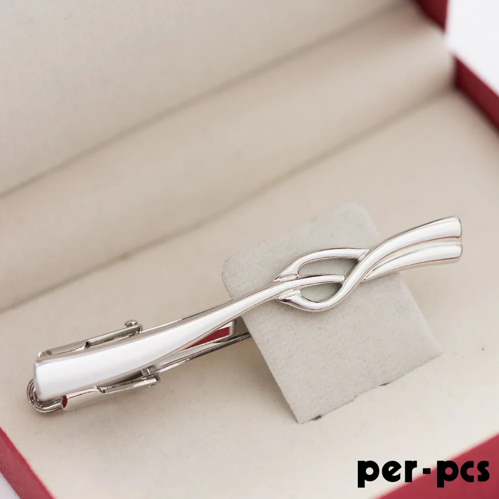 【per-pcs】紳士高品味鑲鑽領帶夾_亮銀(317-0133) 歷史價格詳細信息