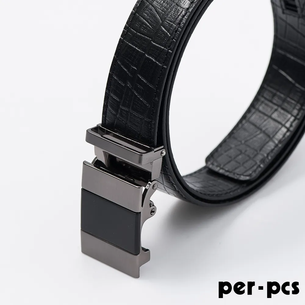 【per-pcs】ZIBIYA嚴選高品質皮革格紋自動皮帶(805-AS) 歷史價格詳細信息