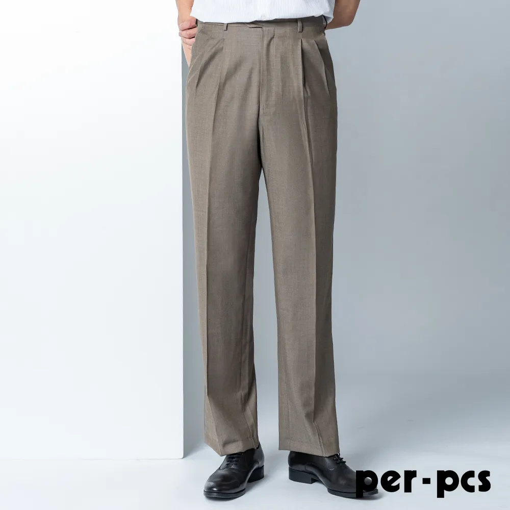 【per-pcs】商務率性長袖合身襯衫_白提花紋(719466) 歷史價格詳細信息