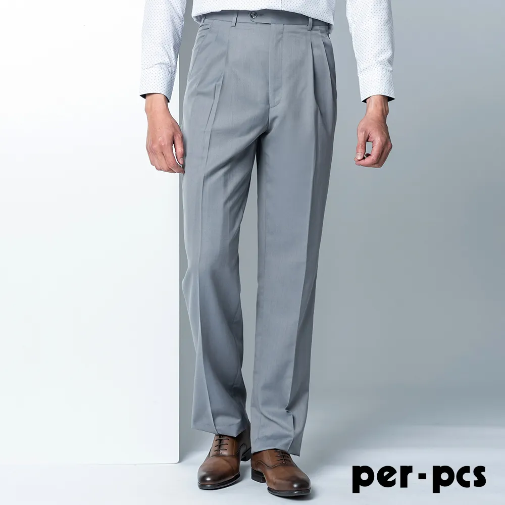 【per-pcs】商務率性長袖合身襯衫_白提花紋(719466) 歷史價格詳細信息