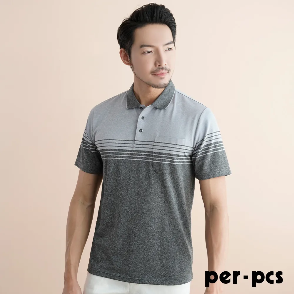 【per-pcs】經典低調格紋休閒POLO衫＿藍(PNS506-02) 歷史價格詳細信息