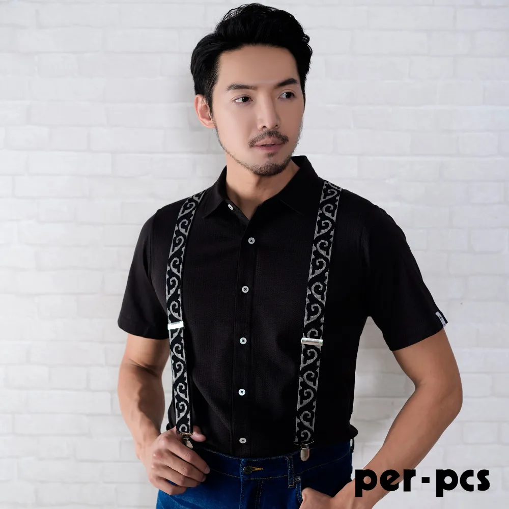 ．優質經典款式．絕對正品 Made In Heaven 咖啡色條紋基本款長袖襯衫． 歷史價格詳細信息