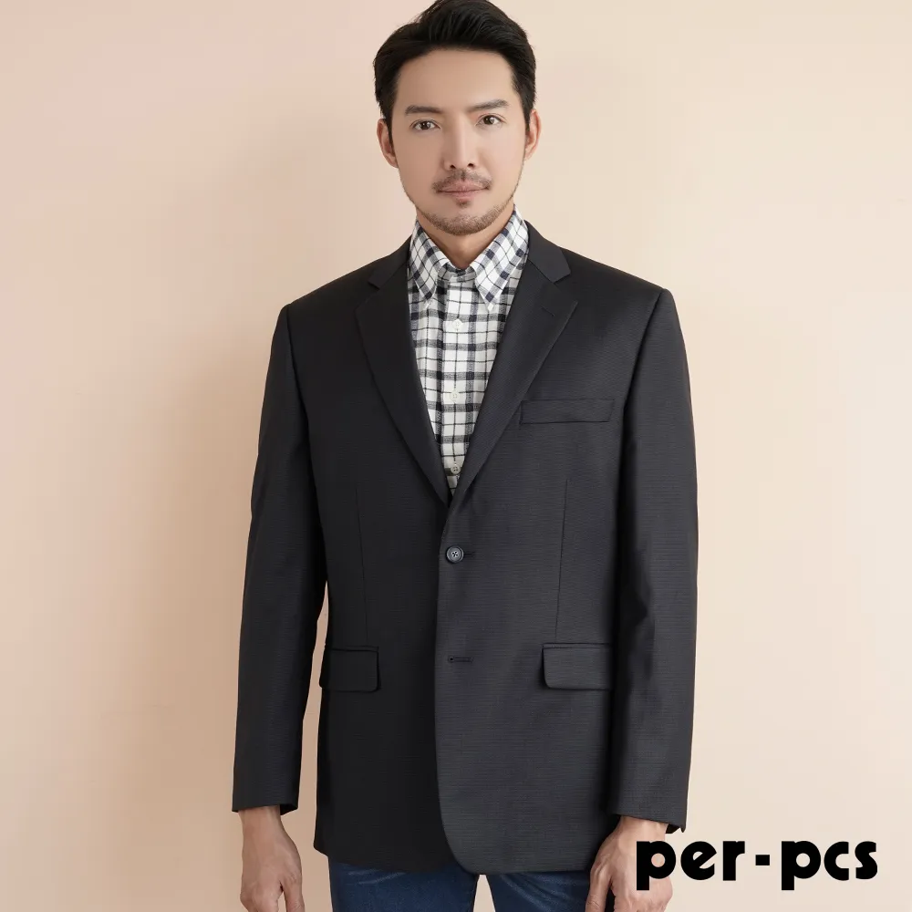 【per-pcs】品味條紋羊毛商務平面西褲_藍黑色(716105) 歷史價格詳細信息