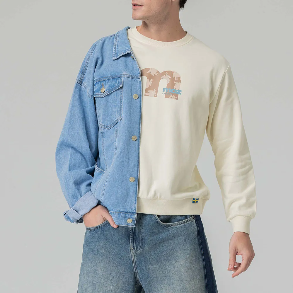 moz瑞典 字母駝鹿 100%純棉 大學T -海軍藍(亞洲版)男款 歷史價格詳細信息