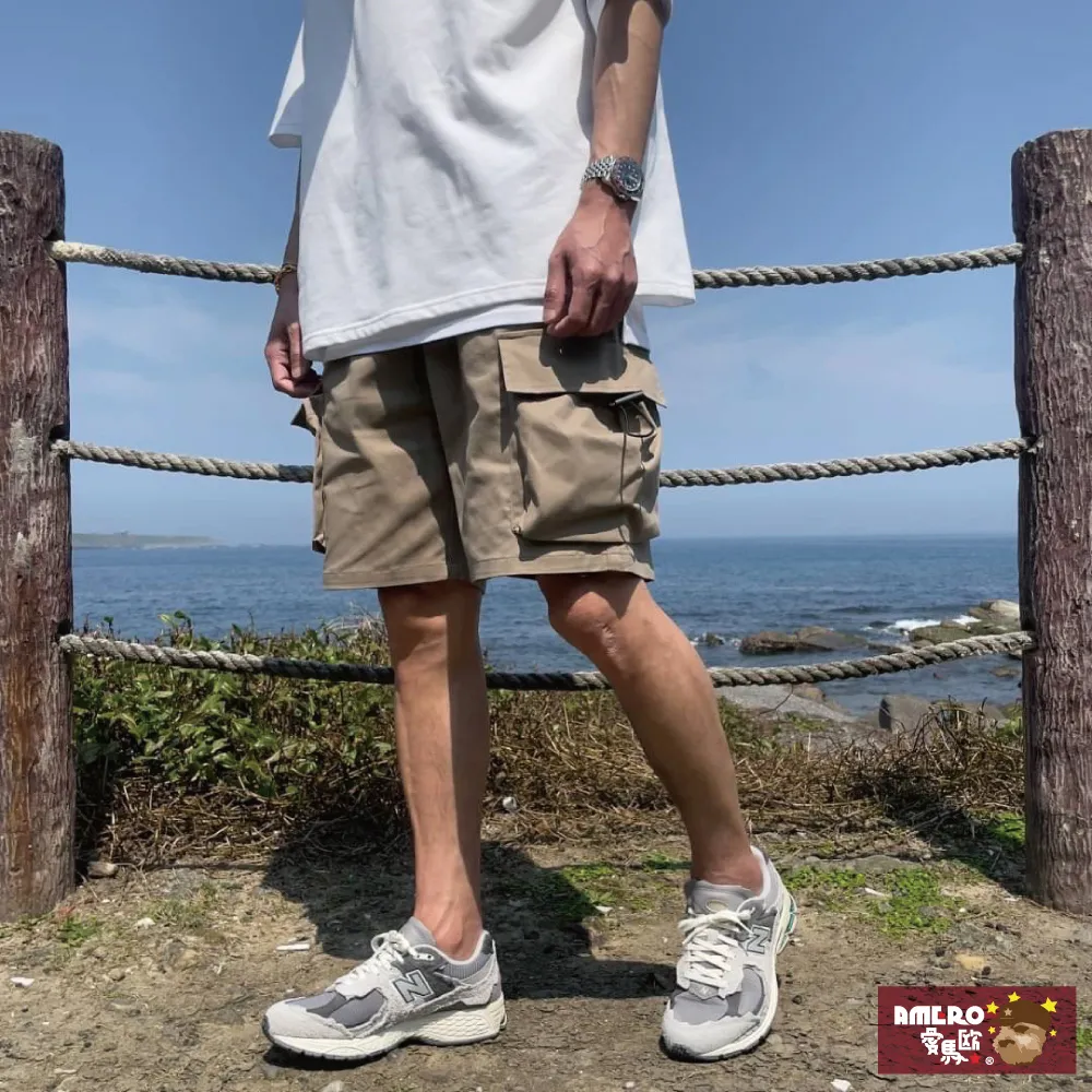 【AMERO】男女裝 工裝短褲 高磅水洗工裝短褲 休閒短褲 硬挺 情侶款 街頭短褲 滑板 歷史價格詳細信息