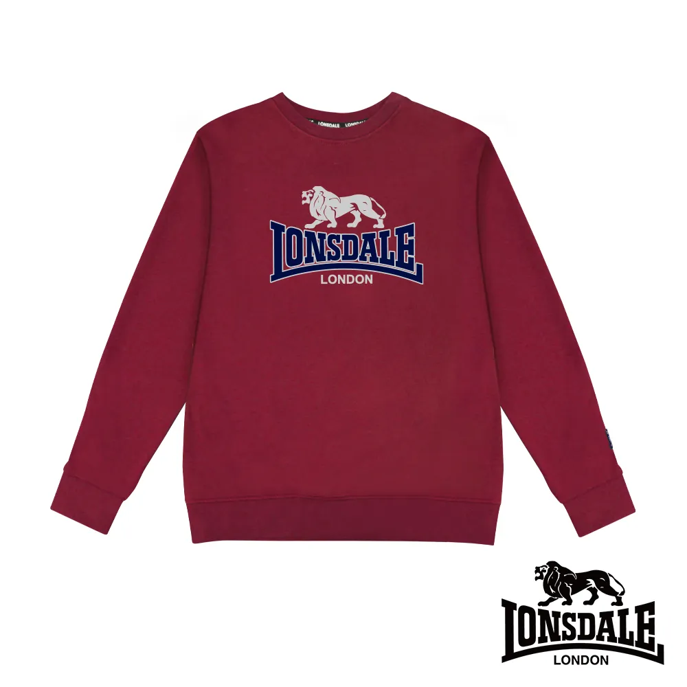LONSDALE 英國小獅-經典LOGO內刷絨保暖大學T-灰色 LT250019 歷史價格詳細信息