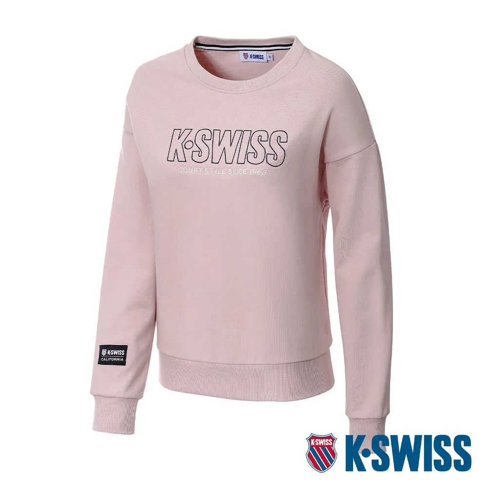 K-SWISS  Sweatshirt 圓領上衣-女-莫藍迪綠 歷史價格詳細信息