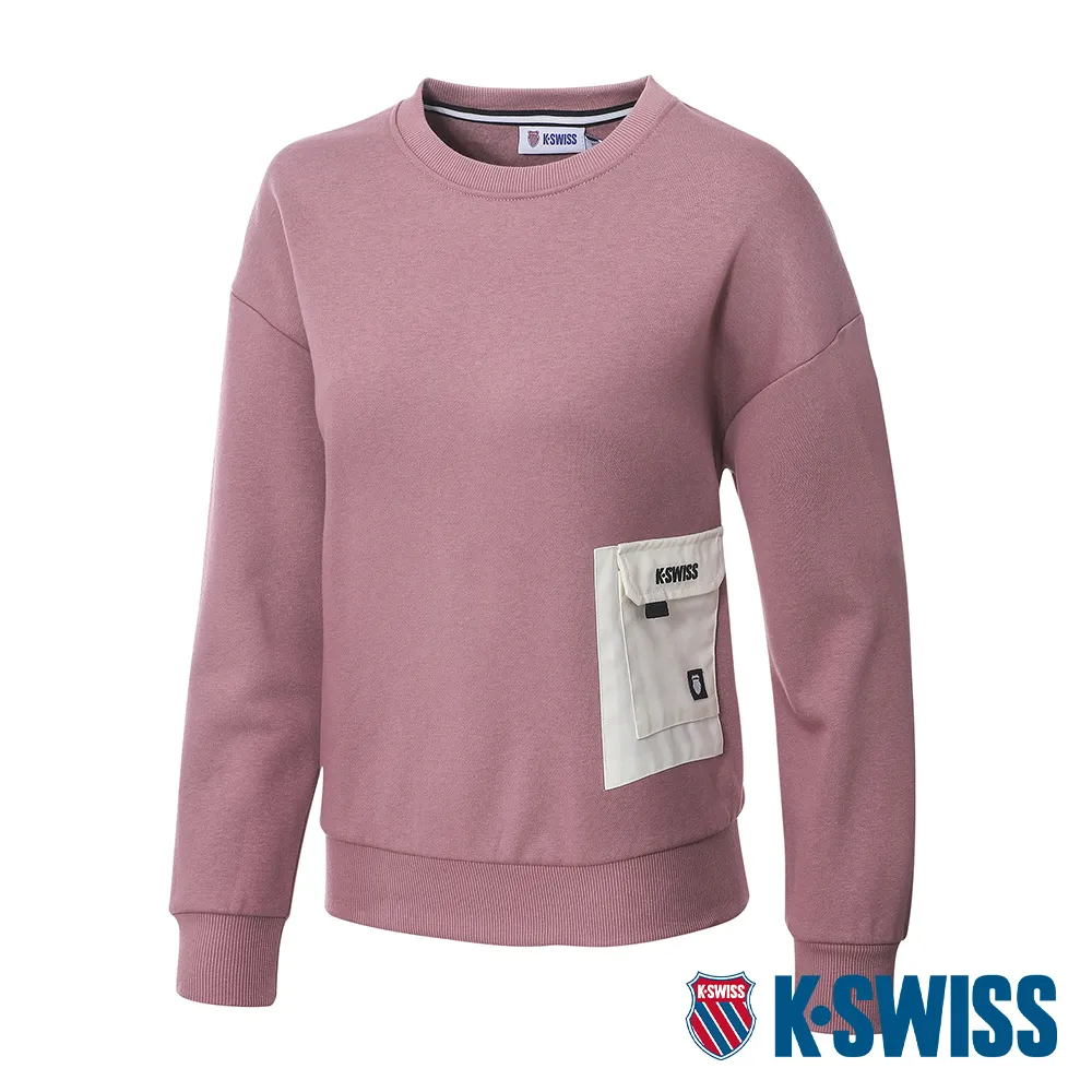 K-SWISS  Sweatshirt 圓領上衣-女-莫藍迪綠 歷史價格詳細信息
