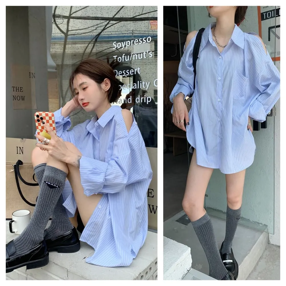 直條寬版抗皺彈力短袖襯衫｜02158030001｜50% Fifty Percent官方旗艦店 官方旗艦店 歷史價格詳細信息