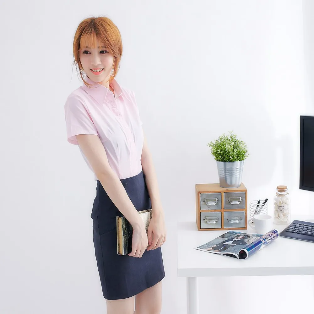 【EE-LADY】條紋V領七分袖襯衫-綠 歷史價格詳細信息