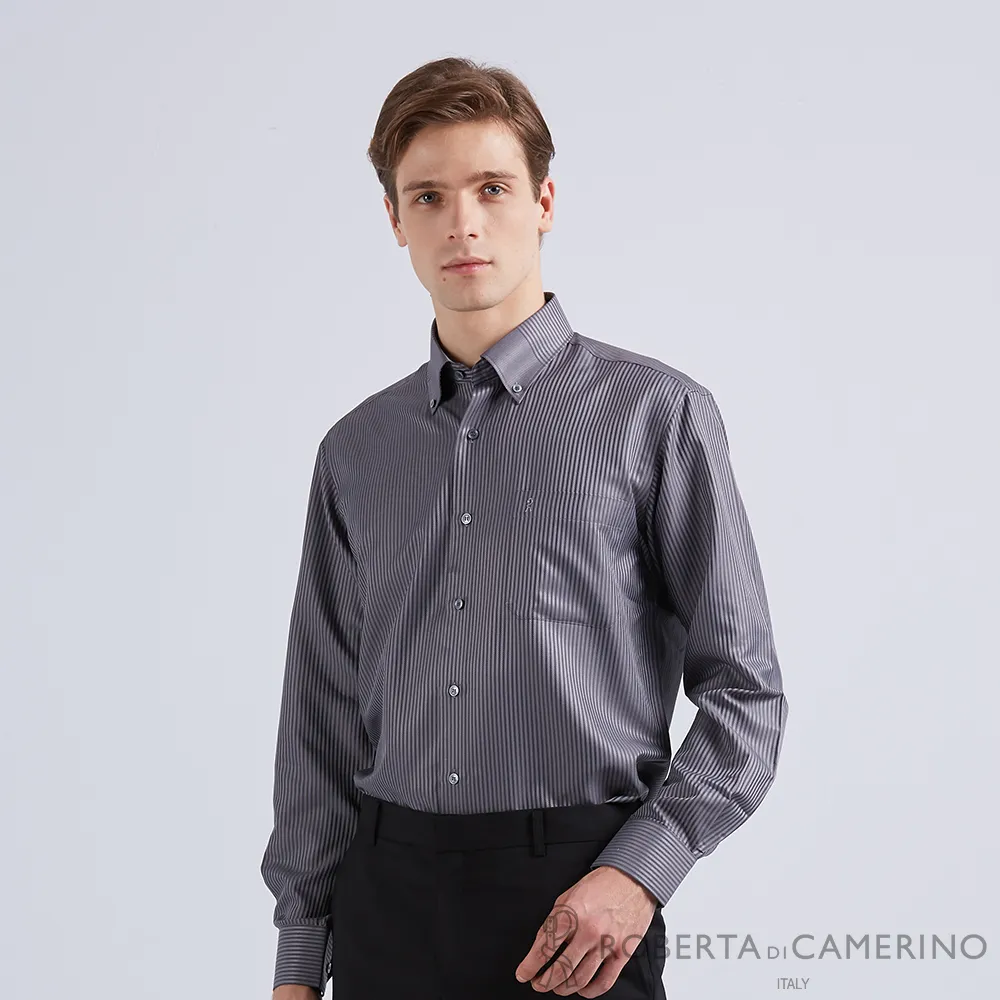 【ROBERTA諾貝達】商務襯衫 進口素材 修身版 經典條紋 簡約款短袖襯衫 白紫 歷史價格詳細信息