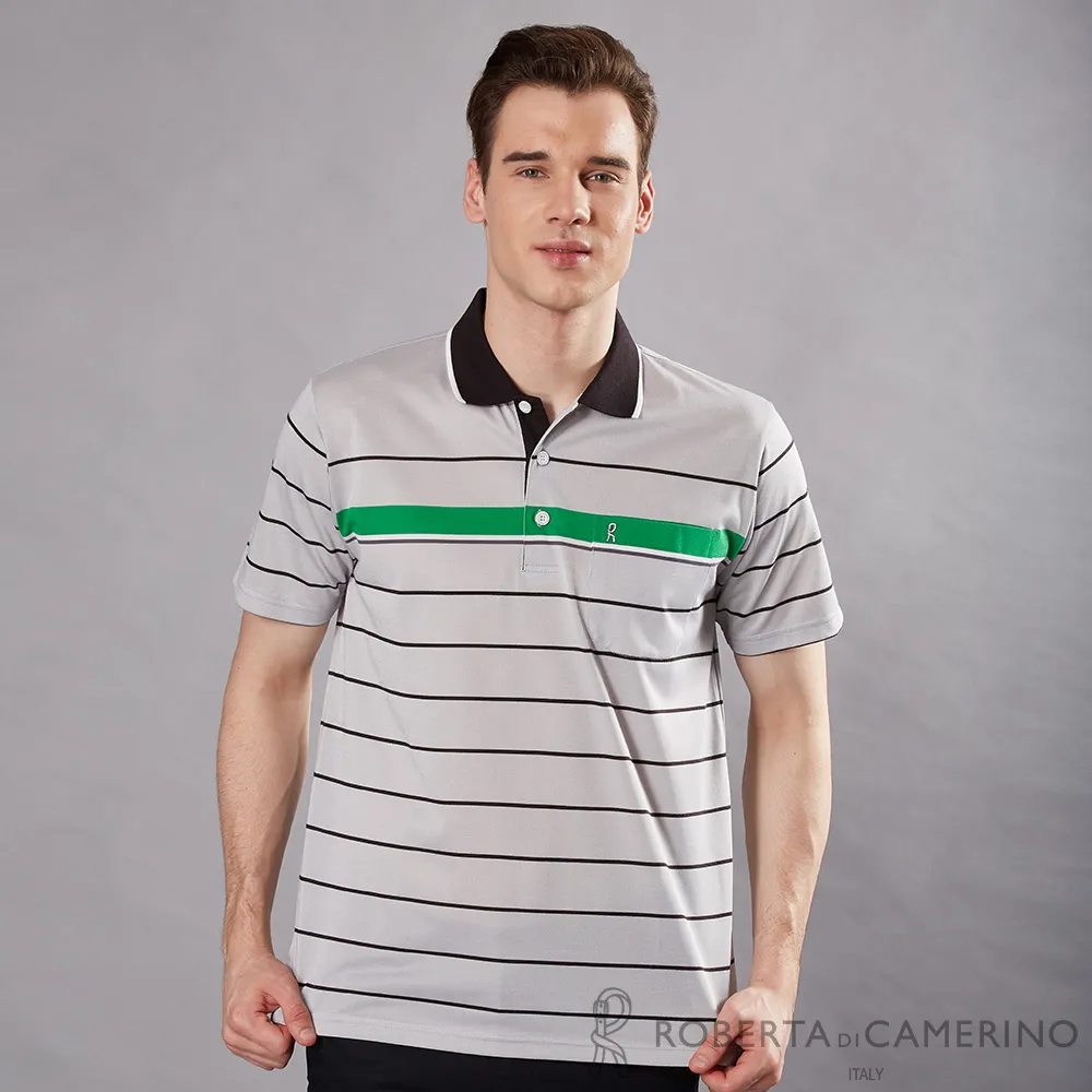 ROBERTA諾貝達  台灣製 休閒優雅 吸濕排汗短袖襯衫 淺灰 歷史價格詳細信息