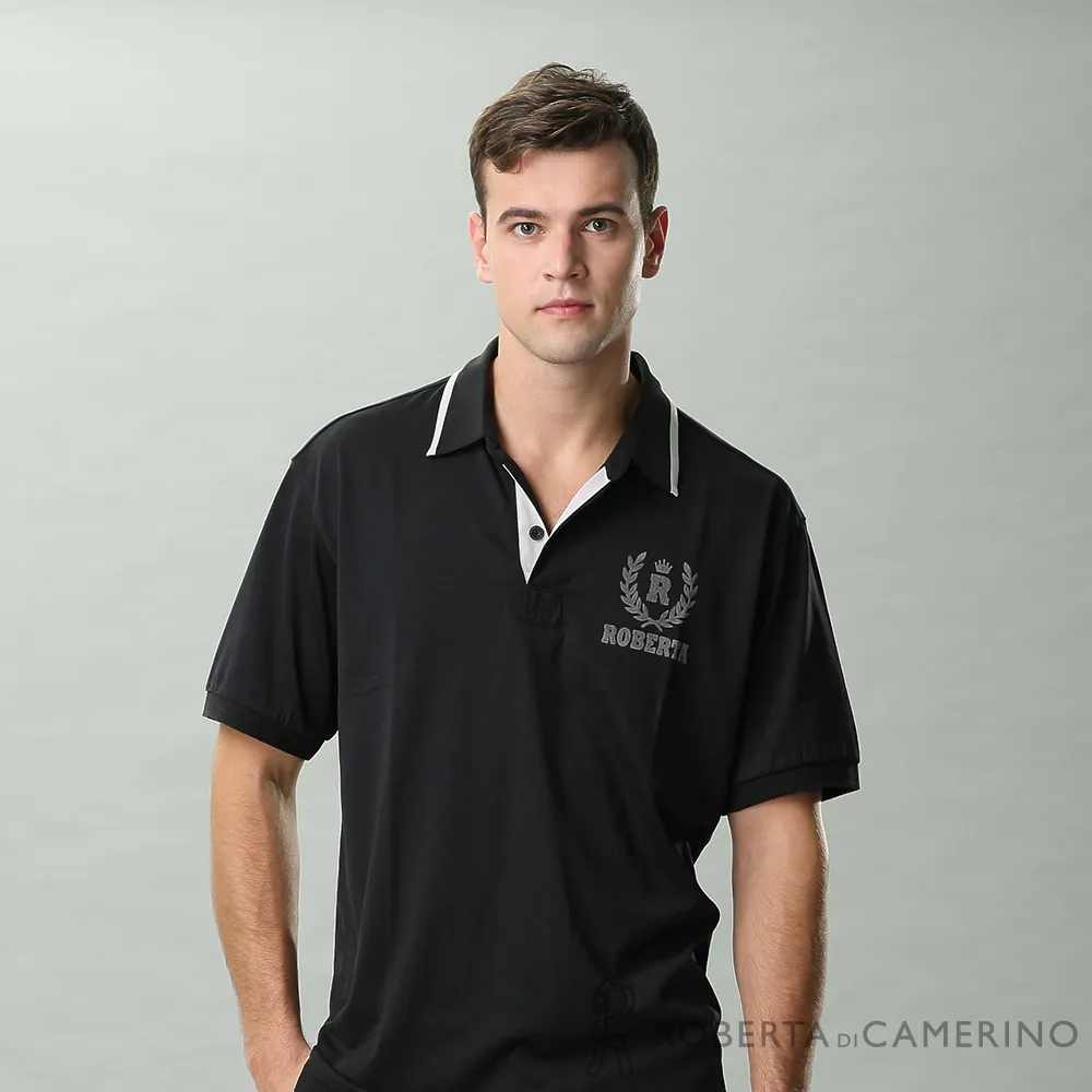 ROBERTA諾貝達 台灣製 抗UV 吸汗速乾 運動長袖POLO棉衫 灰黃 歷史價格詳細信息