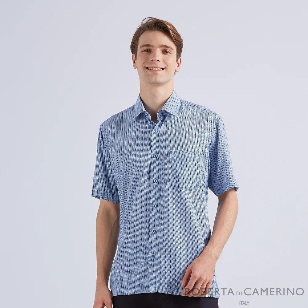 【ROBERTA諾貝達】 男裝 台灣製 吸濕排汗 紳士精品短袖襯衫 淺藍 歷史價格詳細信息