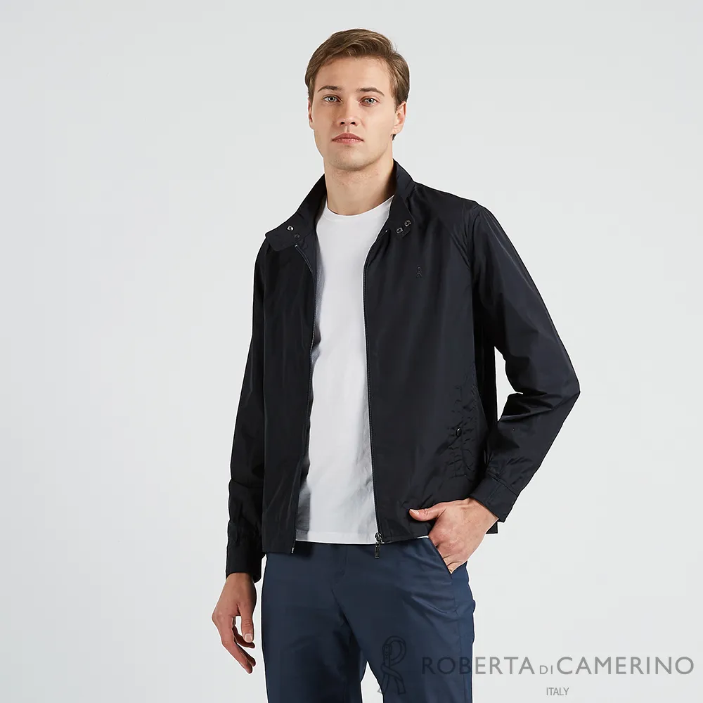 【ROBERTA諾貝達】 男裝 帥氣百搭 時髦大方立領式夾克 HOG02-39藍黑 歷史價格詳細信息