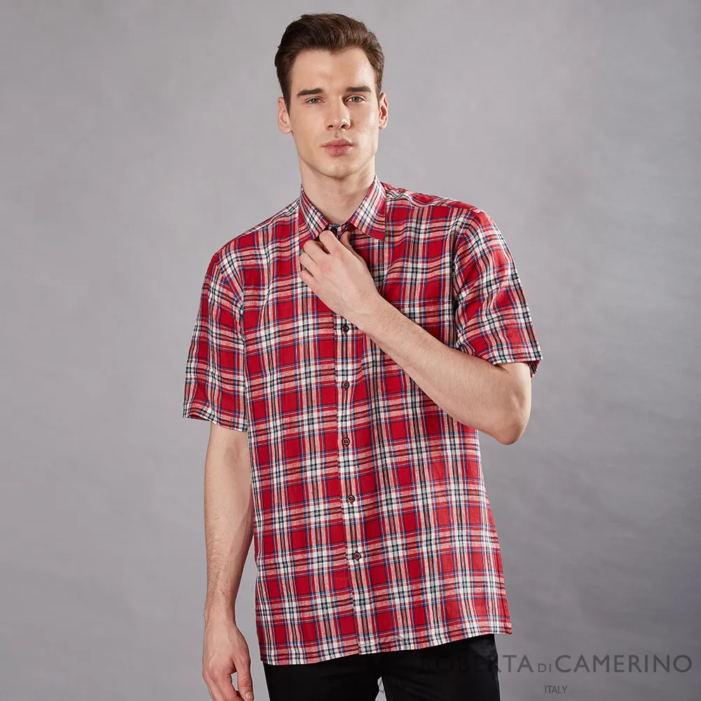 ROBERTA諾貝達 台灣製  透氣乾爽 清新簡約短袖襯衫 白色 歷史價格詳細信息